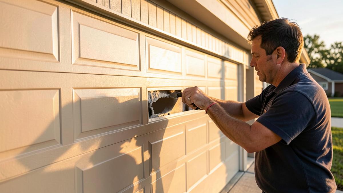 Garage door panel replacement in Fort Mill, SC